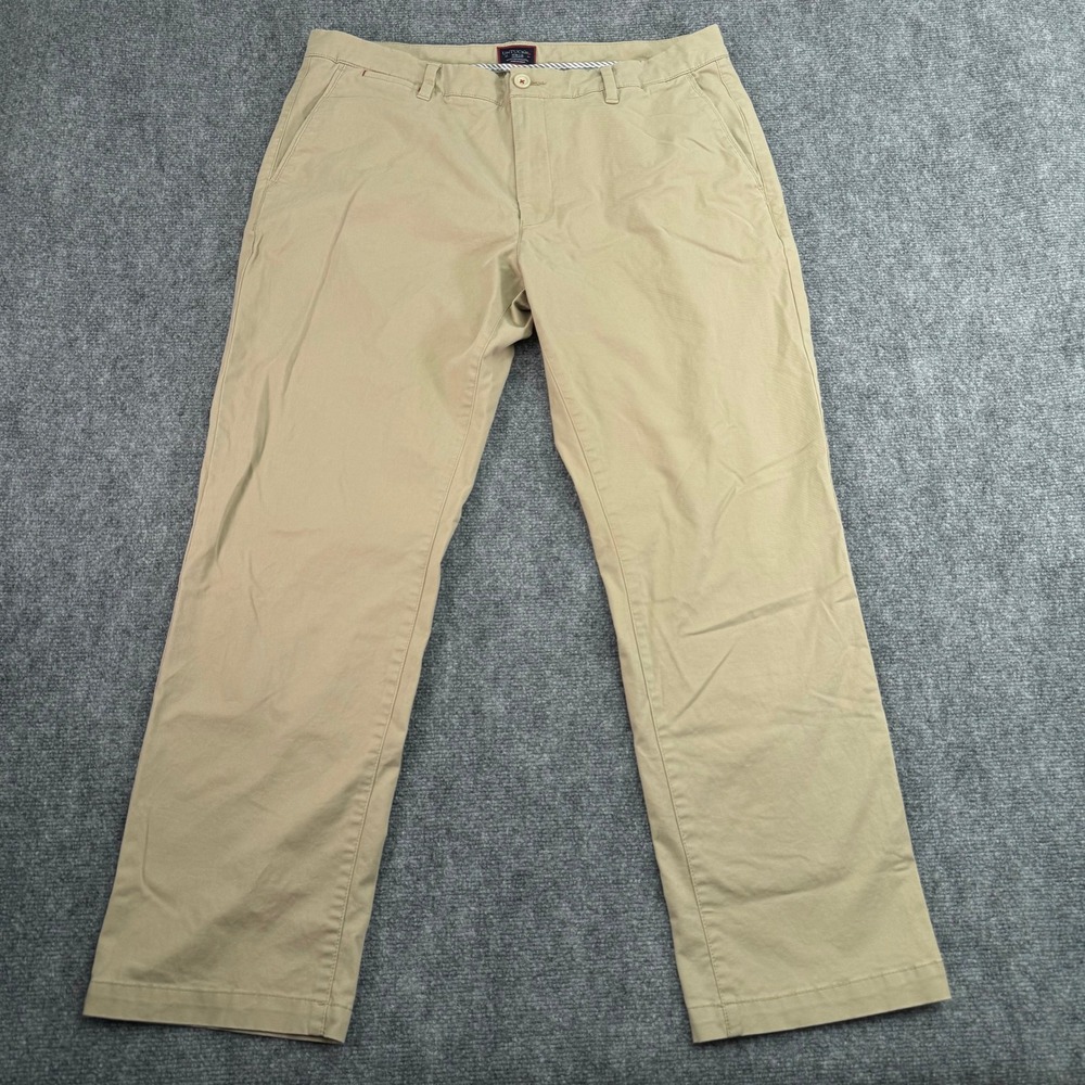 Untuckit Pants Mens 36x30 (Fits 36x28) Tan Relaxed Fit St Clair‎ Chino
